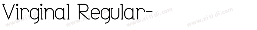 Virginal Regular字体转换